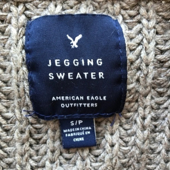 American Eagle AE Jegging Sweater Olive Green - Picture 4 of 5